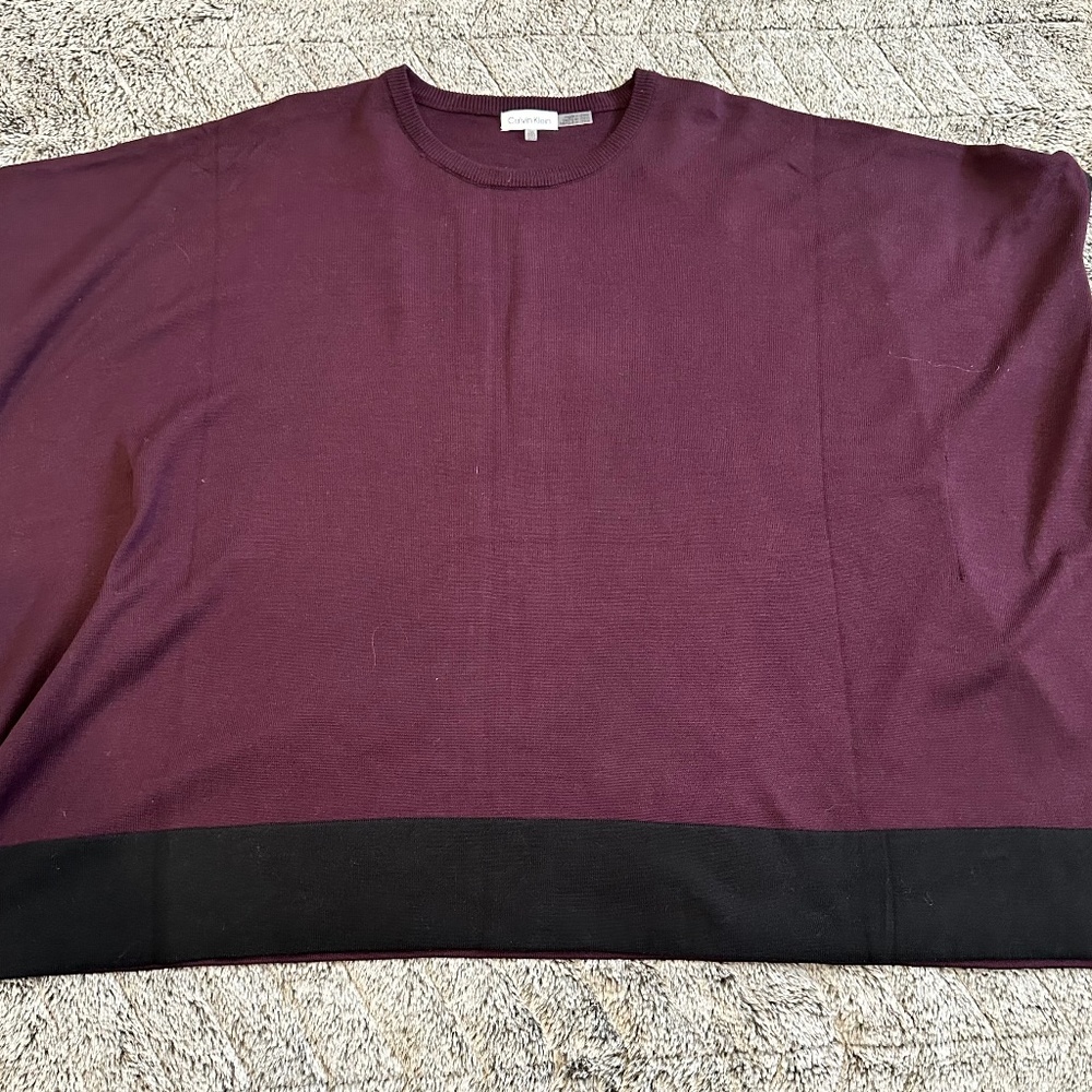 ✨2/$10✨ Bundle Calvin Klein Poncho Purple and Black